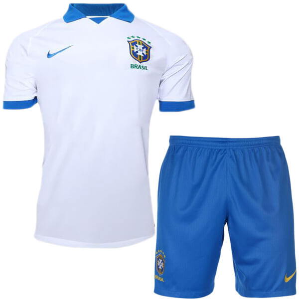 Camiseta Brasil 2ª Niño 2019 Blanco